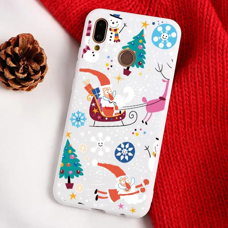 Счастливого Рождества для ТПУ huawei Y9 Y7 Y6 Prime Pro Honor 9X Pro 8E 8A 8X 20i 10i вид 20 10 Lite Play 7A Pro 7C 7X чехол - Цвет: Kbd-sd2lvshu
