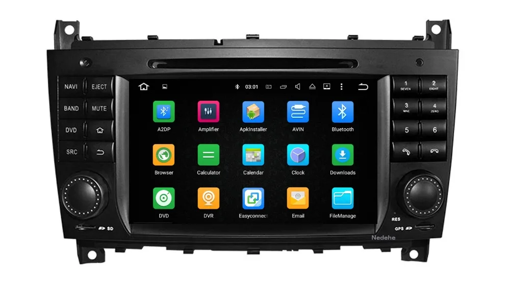 Clearance Octa Core PX5 Android 9.0 Car DVD for Mercedes Benz C Class W203 C200 C230 C320 CLK 200 CLK350 CLK500 GPS Radio Stereo BT IPS 1