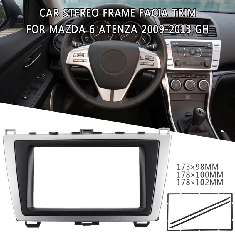 2Din стерео радио DVD панель аудио монтажный комплект для Mazda 6 Atenza 2009 2010 2011 2012 2013