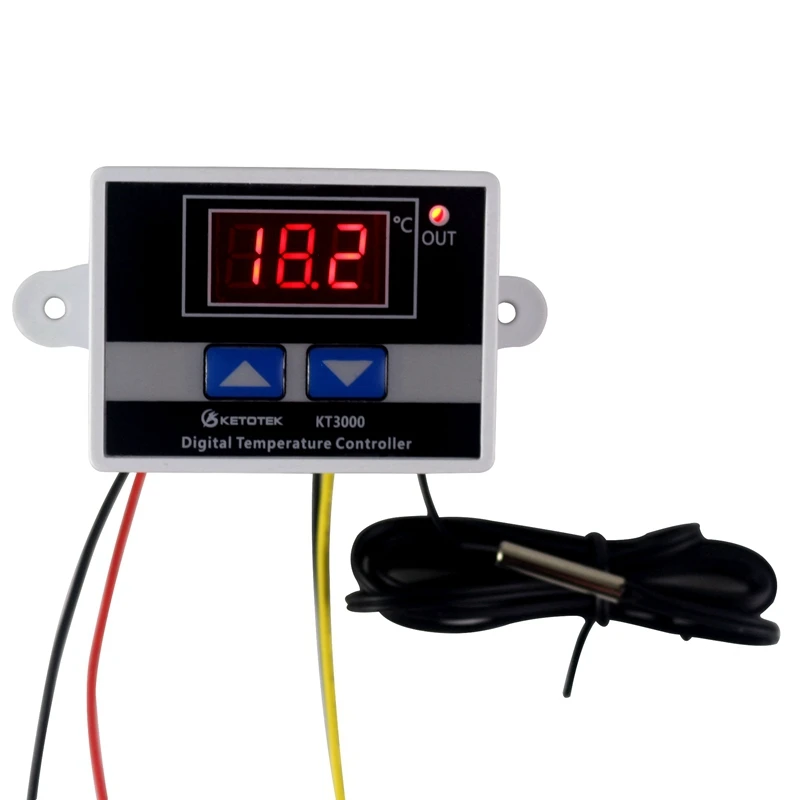 Microcomputer Thermostat Switch Digital Temperature Sensor Controller 12v 