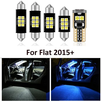 

6 Pcs White Interior LED Light Bulbs Package Kit For For Fiat Tipo 356 357 (2015+) Map Dome Trunk License Plate Lamp Accessories