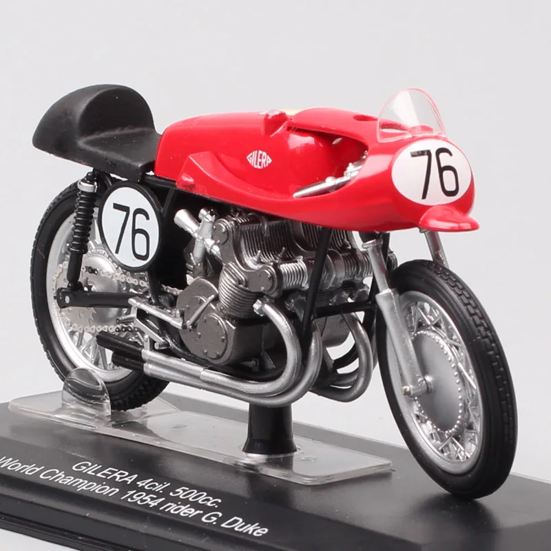 1:22 scale tiny Italeri Gilera 4cil 500cc World Champion 1954 No#76 G Duke motorcycle moto Diecasts & Toy Vehicles GP bike model