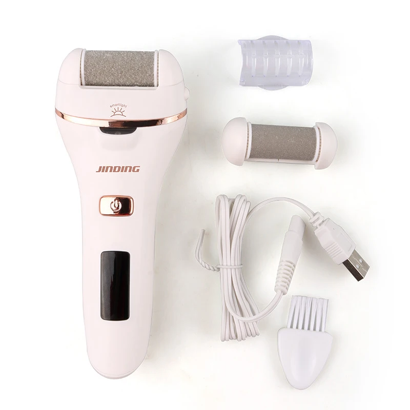 Jinding Electric Exfoliator Pedicure Machine Callus Remover Foot Care Roller Tool Pedicure File for Feet Heel USB Charging 6