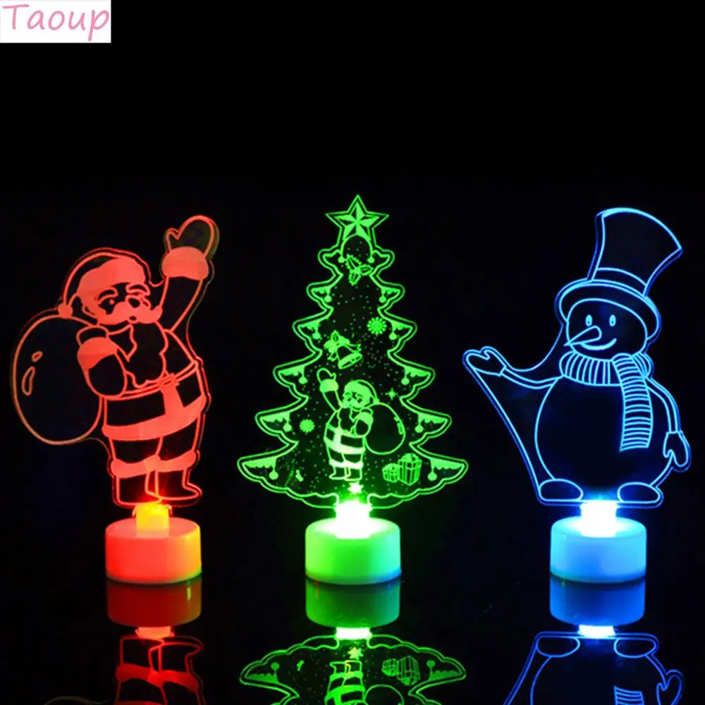 Taoup Merry Christmas светодиодный светильник s Подвески Висячие украшения Рождественское украшение стола для дома Рождественский светильник светодиодный Noel Декор Санта-Клауса