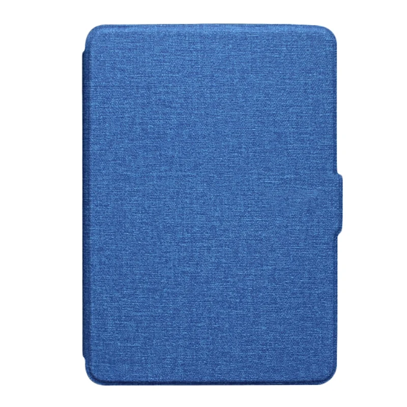 Blue Смарт-чехол с текстурой ткани для Kindle Paperwhite 10Th из искусственной кожи чехол жесткий чехол - Цвет: Blue