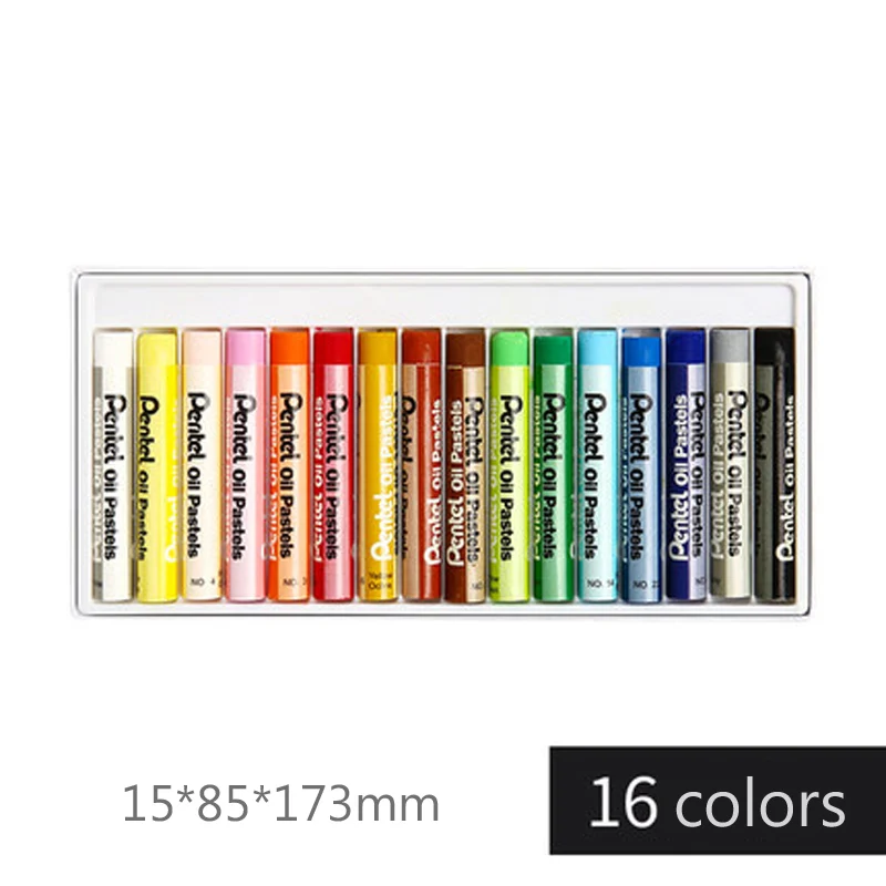 16color Pentel масляные краски, кисть 12/16/25/36/50 Цвета для смываемых рисунков художественной росписи Набор цветных ручек PHN Non-грязные руки легко Цвет - Цвет: 16color