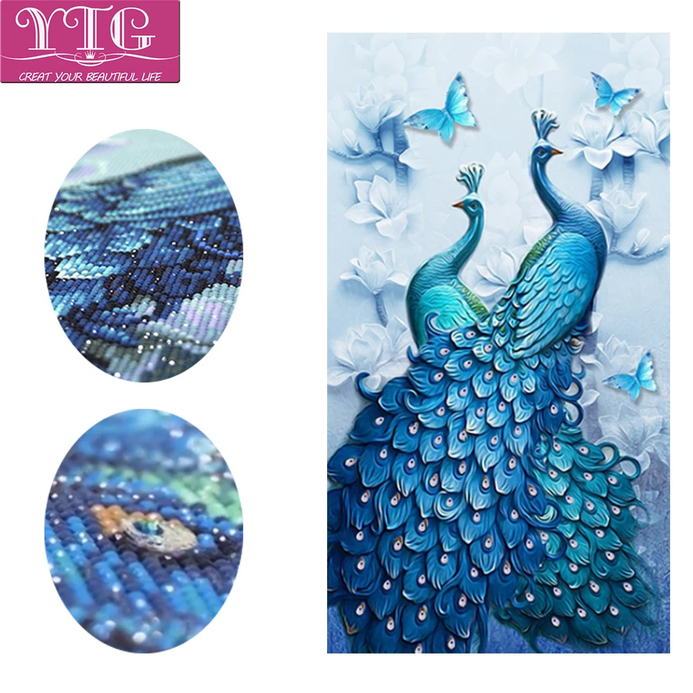 Павлин алмазная живопись Бабочка полный вышивка животное специальный в форме