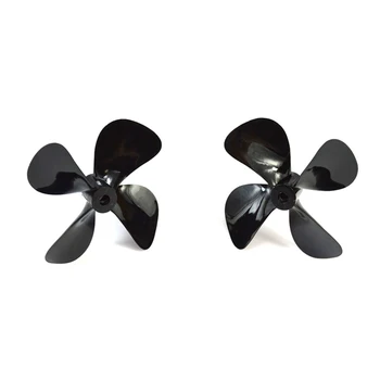 

4x50mm 4x55mm 4x60mm 4-Blade Fully Immersed Propeller 4mm Aperture Shaft CW/CCW Plastic Paddle Parts for RC Bait Tug Boat Model