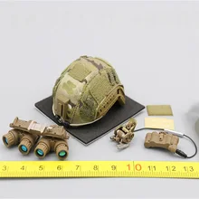 

New Toy 1/6th 26040S Special Mission Unit Quick Response Force Helmet Night Version Accessories Model For 12inch Body Doll