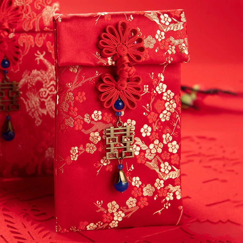 Красные конверты Hong Bao карман для денег Свадьба День рождения новоселье китайский год удача парча утолщенная Весенний фестиваль