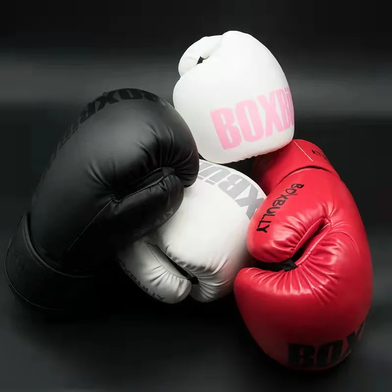 Boxing Gloves for Men, Sanda Punching Gloves, Taekwondo Muay Thai Punching Gloves, Household, Train Fitness Gloves, 14oz, 12oz