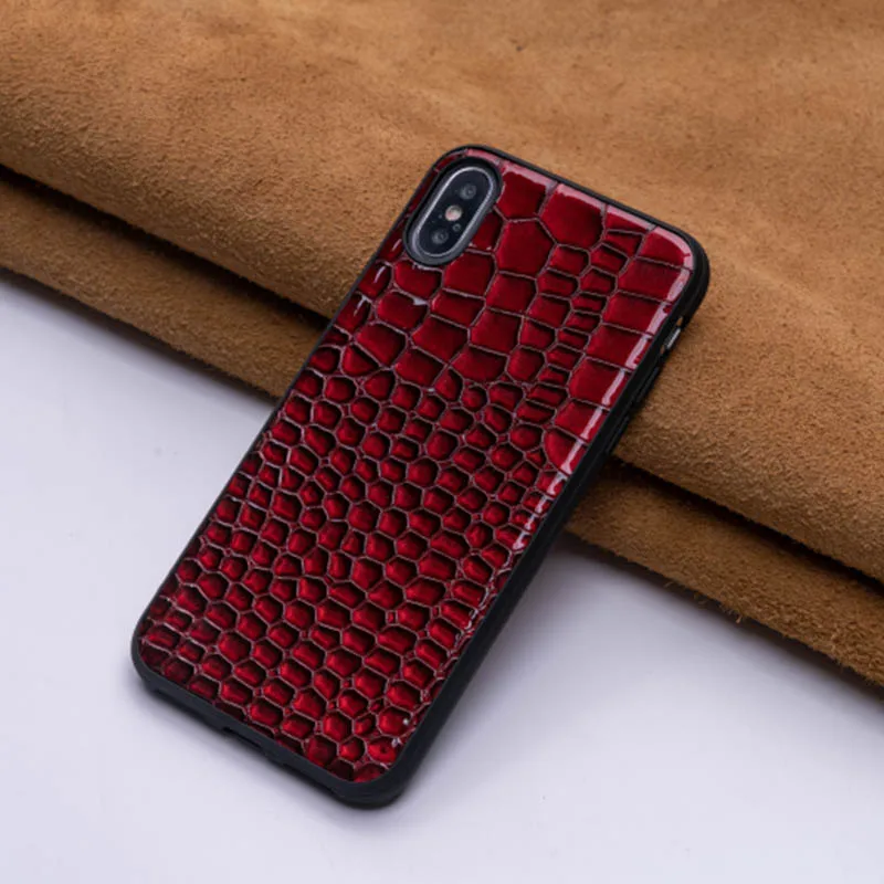 Coat Of Paint For IPhone X XS Max XR Fitted Case For Apple 5 5S SE 6 6S 7 8 Plus Protect Phone Case Gloss Smooth Anti-Knock - Цвет: Red