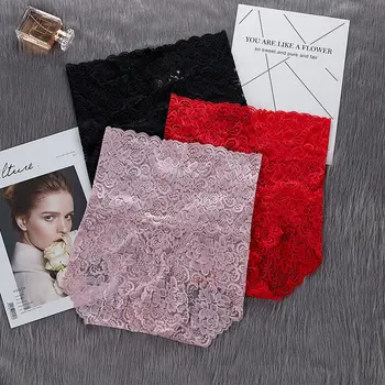 

Women Panties Sexy Lace Underwear Woman Knickers Lace Panties Mesh Floral Lingerie Female Seamless Briefs Underpants Plus Size