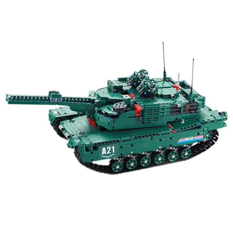 1498 шт DIY Танк m1aa2 Abrams главный боевой танк модель строительные блоки Набор Классические игрушки детские игрушки