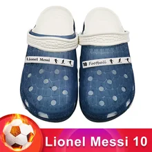 Lionel Messi 30; футбольные мужские сандалии; повседневная мягкая обувь; Массажная обувь; Buty Sandalias Croks Sandales Homme Erkek Ayakkabi