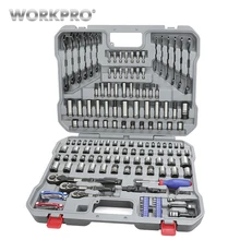 WORKPRO 164 шт Набор торцевых головок набор механических инструментов Инструменты для ремонта автомобиля гаечные ключи и отвертки трещотка комбинированные наборы инструментов шестигранный ключ WORKPRO 164 шт Набор торцевых головок набор механических инструментов Инструменты для ремонта автомобиля гаечные ключи и отвертки трещотка комбинированные наборы инструментов шестигранный ключ