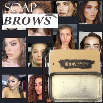 

3D Feathery Eyebrow Soap Brows Makeup Gel Soap Brows Long Lasting Eyebrow Setting Gel Waterproof Eyebrow Tint Pomade Cosmetics