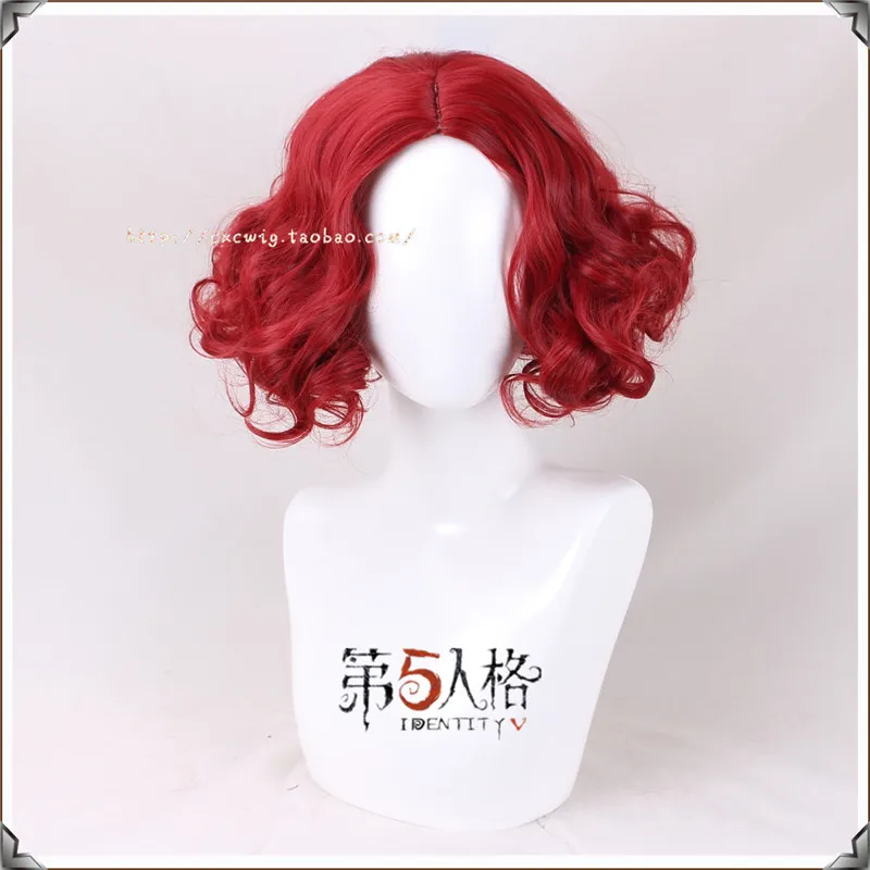 Игра Identity V cosplay Superintendent Joker парики красный кудрявый Пушистый Короткий модный синтетический парик аксессуары