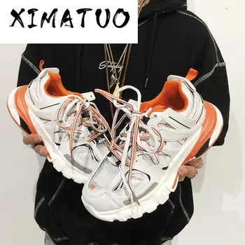 

Fashion Dad Sneakers Kanye West Light Breathable Men Casual Shoelaces Shoes Zapatillas Hombre Triples Tenis Masculino
