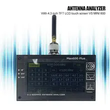 Антенный Анализатор 0,1-600 МГц с 4,3 дюймовым TFT lcd сенсорным экраном Max600 Plus HF/VHF/UHF прочные Анализаторы спектра