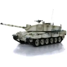 Henglong 1/16 снег 6,0 пластик Challenger II RTR rc Танк 3908 сталь коробка передач TH12903