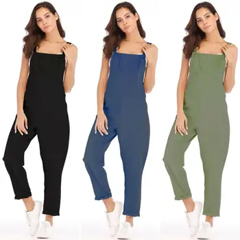 

Women Summer Sleeveless Boho Wide Legs Clubwear Boho Holiday Summer Jumpsuit Playsuit Romper Pants Outfits Hot