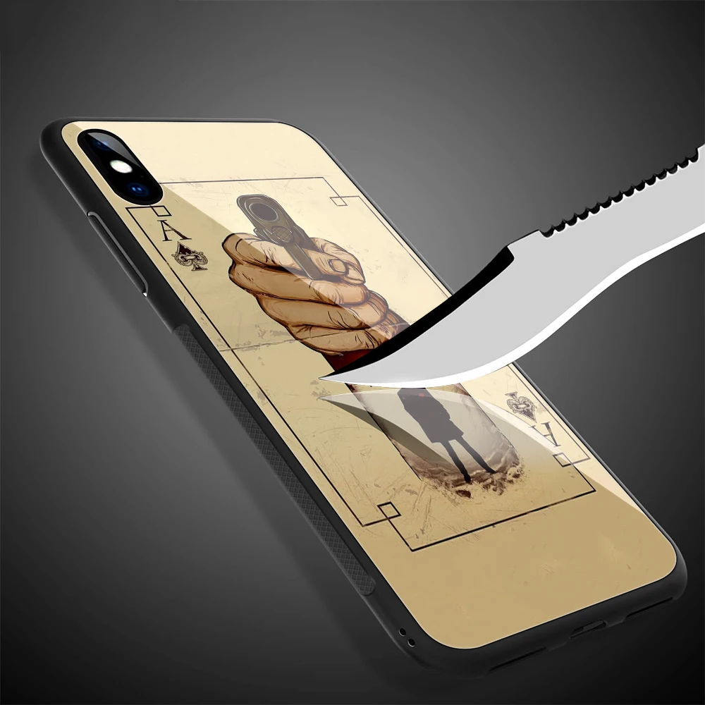 WEBBEDEPP Peaky Blinders чехол из закаленного стекла ТПУ для iPhone XS Max XR X 8 7 6 6S Plus