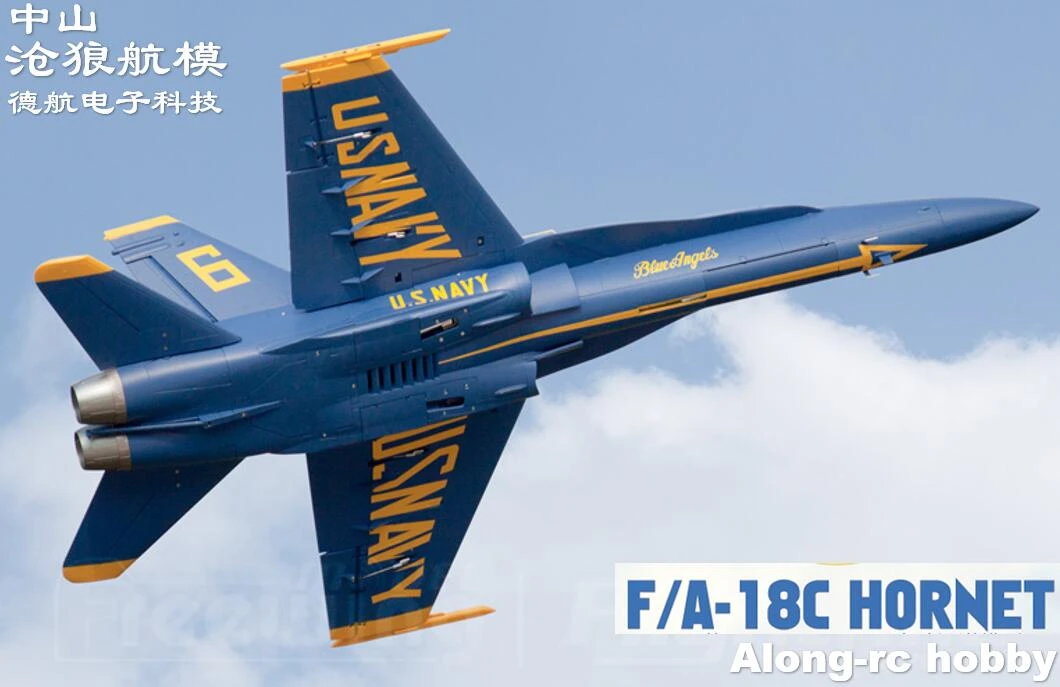 Freewing F18 F A 18c Hornet Blue Angels 90mm Edf Jet Pnp Or Kit Servo Retractable F 18 C Plane Airplane Rc Model Hobby Rc Airplanes Aliexpress