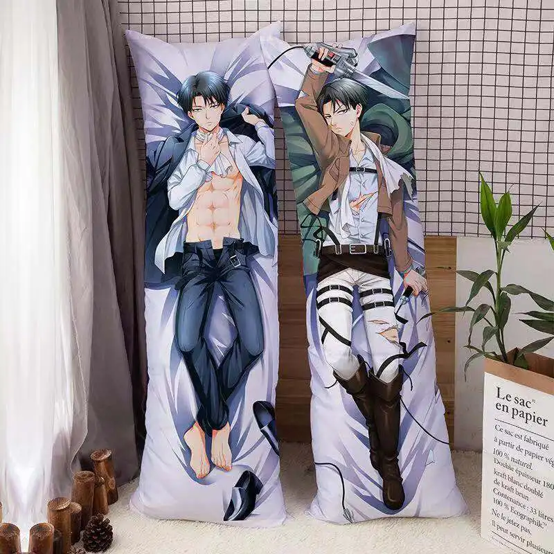 Подушка атака на Титанов наволочка Dakimakura обнимающая подушка для тела
