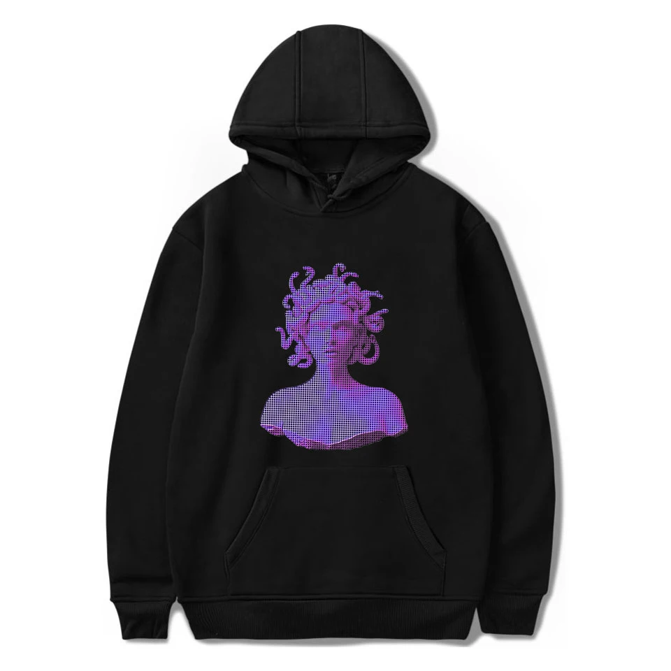 Эстетика Vaporwave толстовки для мужчин и женщин осень Лидер продаж модный принт Harajuku Толстовка японский Vaporwave толстовки повседневные топы