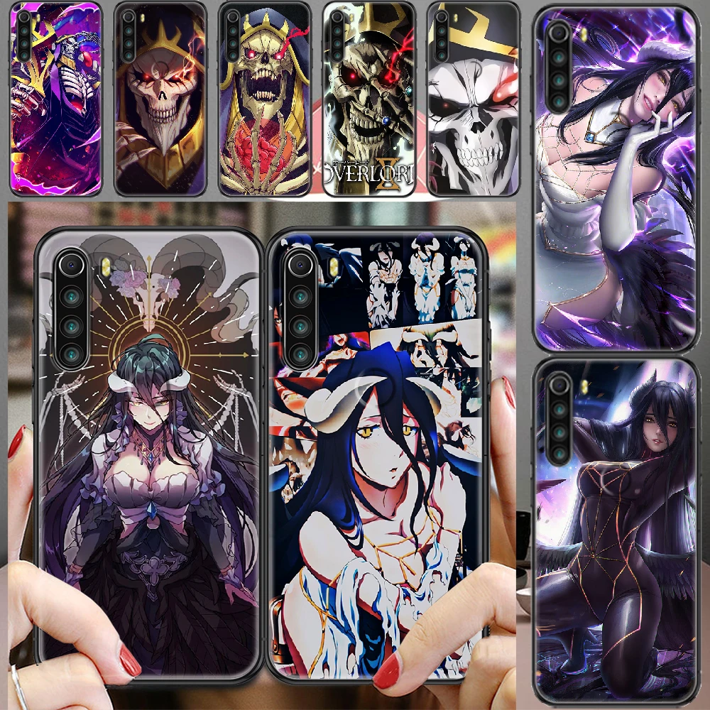 Overlord Albedo Anime Phone case For Xiaomi Redmi Note 7 7A 8 8T 9 9A 9S K30 Pro Ultra black painting waterproof 3D back tpu