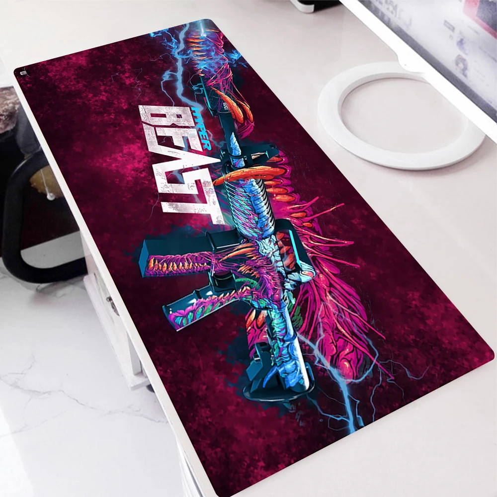 

CS GO Hyper Beast Mouse Pad Large Mousepad Gamer Desk Mat For Office PC Gamer Cabinet Gaming Computer Table Deskpad Deskmat Csgo