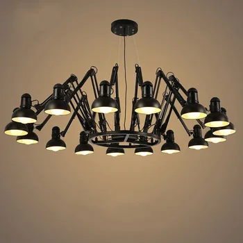 

Black/ White Creative Spider Diner Pendant Lamp With LED Bulbs Bar / Studio Lamps With Remote Control Free Shipping
