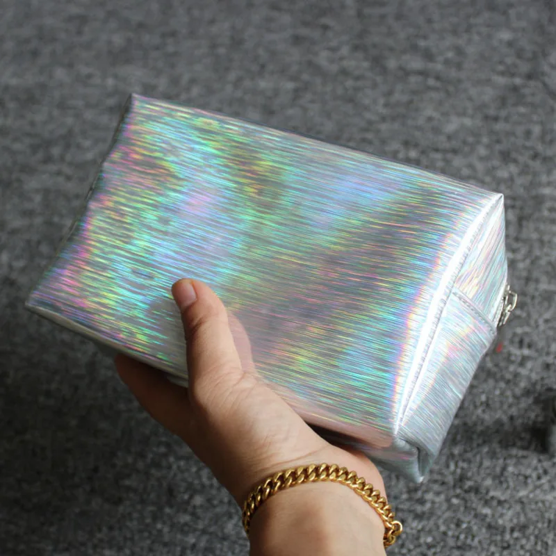 Косметичка с лазерной голографикой косметичка цветной чехол для путешествий