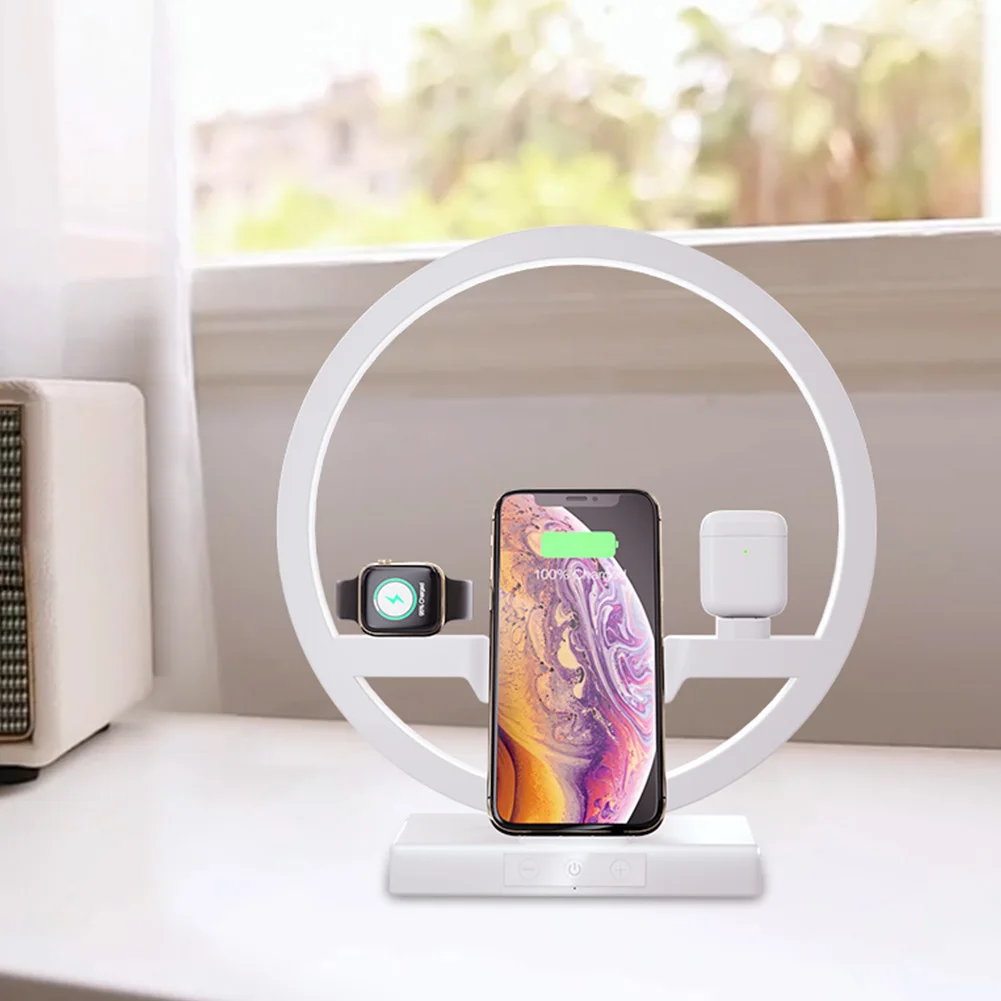 Настольная лампа 3 в 1 беспроводное зарядное устройство для Apple Watch Airpods iPhone NC99 |