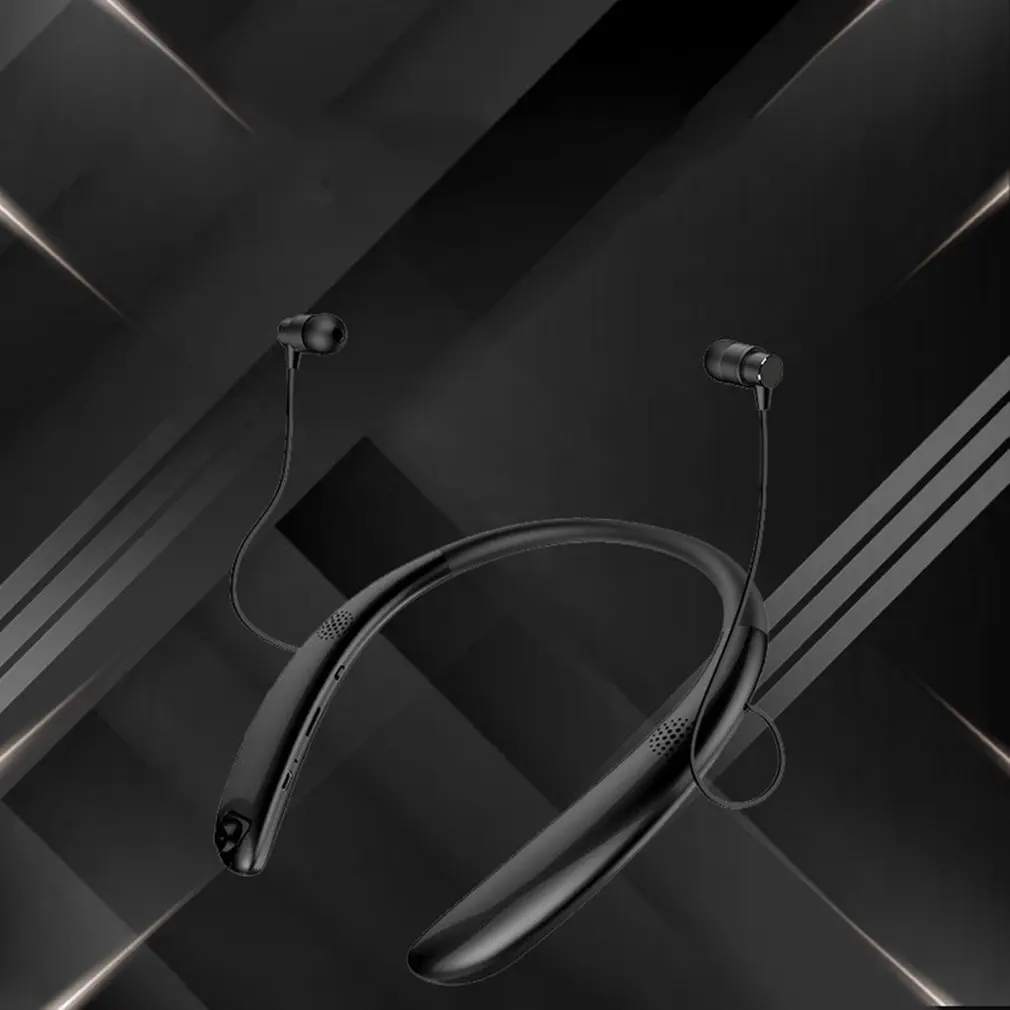 V9 Sports Wireless Headphones Magnetic External Dual-Use Neck-Mounted Stereo Hanging Neck Wireless Headphones