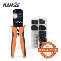 IWISS IWS-3220 Plier 310PCS Dupont Terminal Kit Micro Connectors Pins Crimping Tools Set for D-Sub,Open Barrel Suits Molex,JST 1