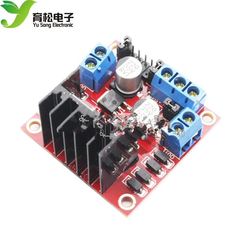 Красная плата L298N мотор драйвер модуль шаговый двигатель умный автомобиль робот