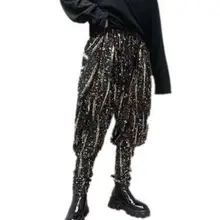 M-XXL, новинка, мужские хип-хоп штаны, DG, горячее тиснение, яркое лицо, шаровары, свободный корсет, штаны, летящая белка, брюки, сценические костюмы