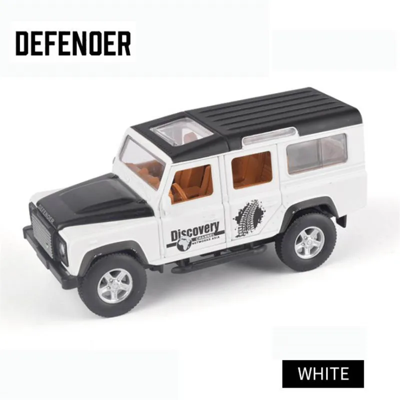 Белый Новинка 1:32, модель автомобиля Defender, литые под давлением и игрушечные машинки, игрушечные машинки,, детские игрушки для детей, подарки, игрушки для мальчиков - Цвет: Белый