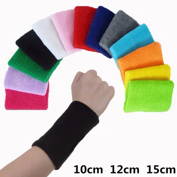 Unisex Sport Zweetband Zweetband Wrist Protector Running Badminton Basketbal Zweet Band Volleybal Sport Gym Brace 10/12/15cm Unisex Sport Zweetband Zweetband Wrist Protector Running Badminton Basketbal Zweet Band Volleybal Sport Gym Brace 10/12/15cm