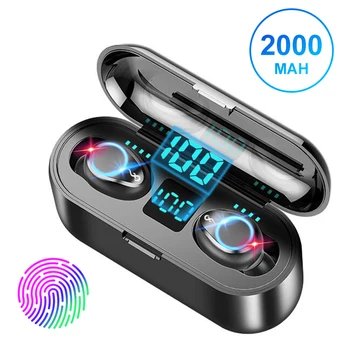 

HANTOPER Bluetooth Earphones 5.0 TWS Mini Wireless Headset Power Display Earphone with charging box Sports Earbuds Gaming