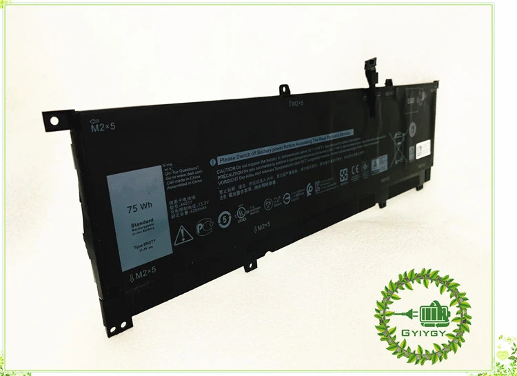 Батарея для DELL Precision 5530 2-в-1, XPS 15 9575 9575 i5-8305G i7-8705G 15-9575-D1605TS 15-9575-D18 0 TMFYT, 8N0T7