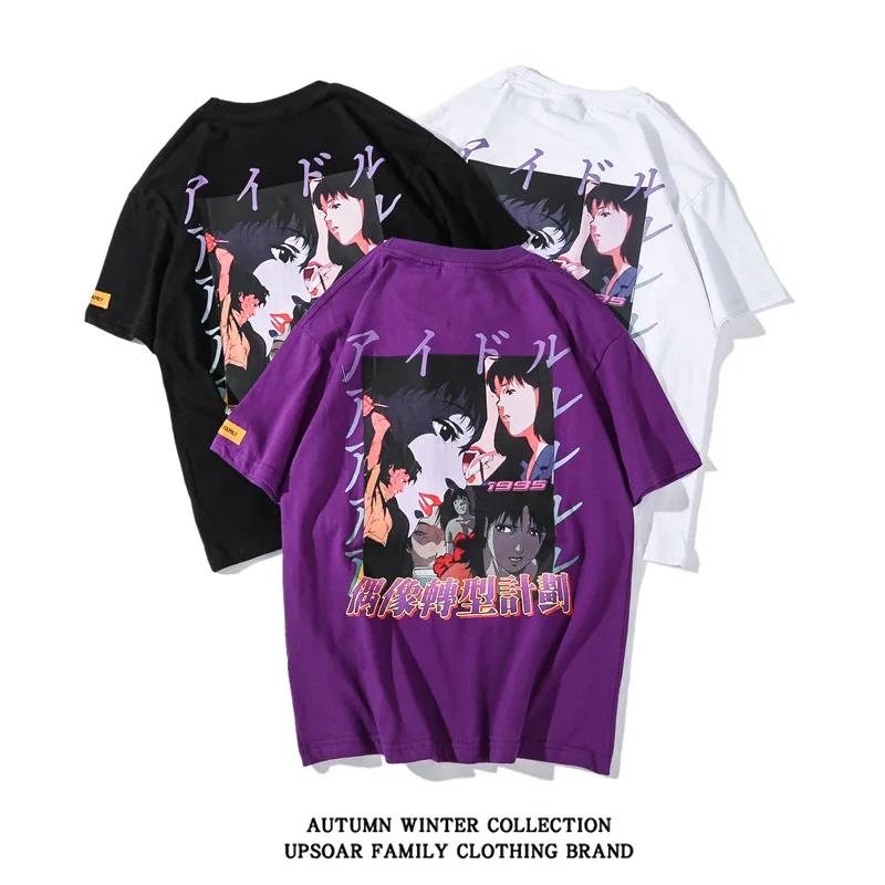 Футболка с принтом японского аниме, короткий рукав, летняя новинка, для мужчин, хип-хоп, Harajuku, уличная одежда, странные вещи, мужские футболки, xxxtentacion