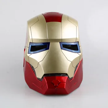 

The Avengers Iron Man Helmet Can Open Mask Eyes Can Light Cosplay Model Action Figure Collection Toy X4867