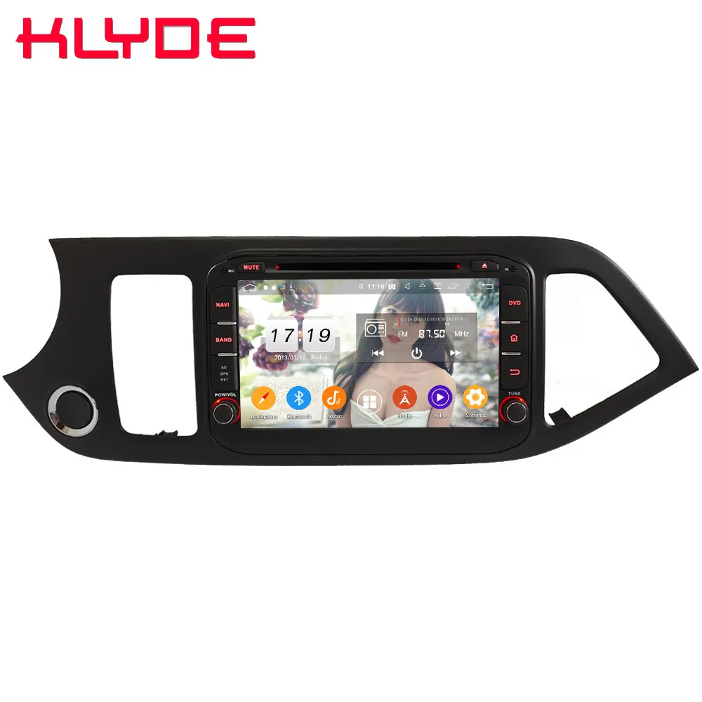 Klyde ips 4G wifi Android 9 Восьмиядерный 4 Гб ОЗУ 64 Гб ПЗУ DSP BT автомобильный DVD мультимедийный плеер радио для Kia Morning Picanto 2011