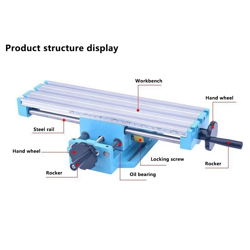 

Table Milling Machine Mini Micro Bench Drill Table Electric Drill X Y-axis Adjustment Workbench Drill Vise Fixture Coordinate