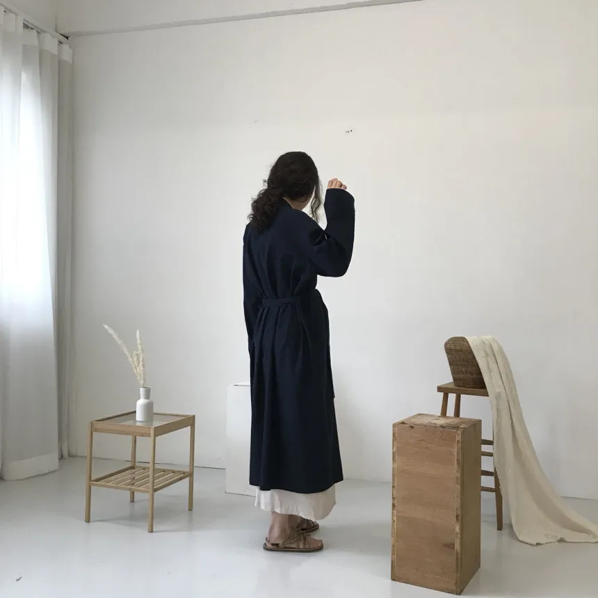 WHITNEY WANG Осенняя мода уличная корейский стиль пояса открытый стежок Тренч Женская Стильная верхняя одежда