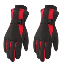 Men Anti Slip Winter Thickened Keep Warm Cycling Waterproof Adjustable Accessories Skiing Gloves Outdoor Climbing Protective