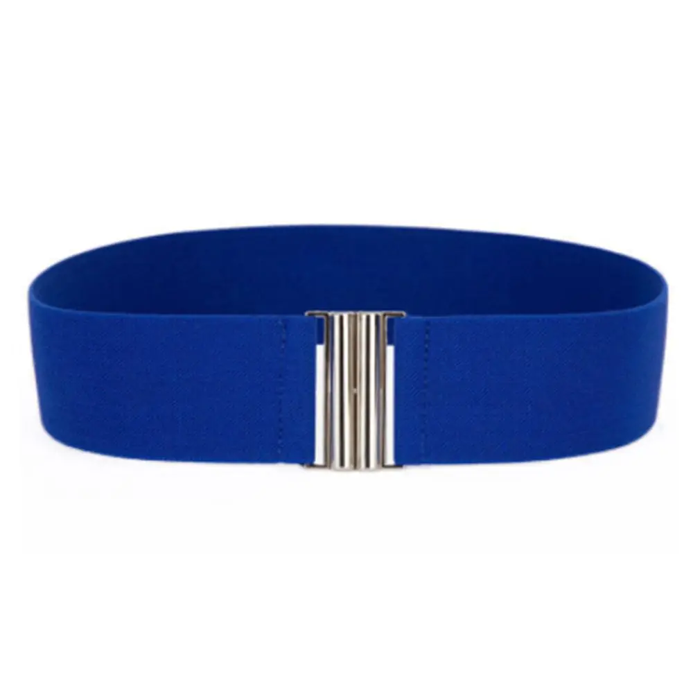 

Fashion 1 Pc Elegant Women Lady Girls Silver Buckle Wide Stretch Elastic Corset Waist Belts Waistband Apparel Accessories